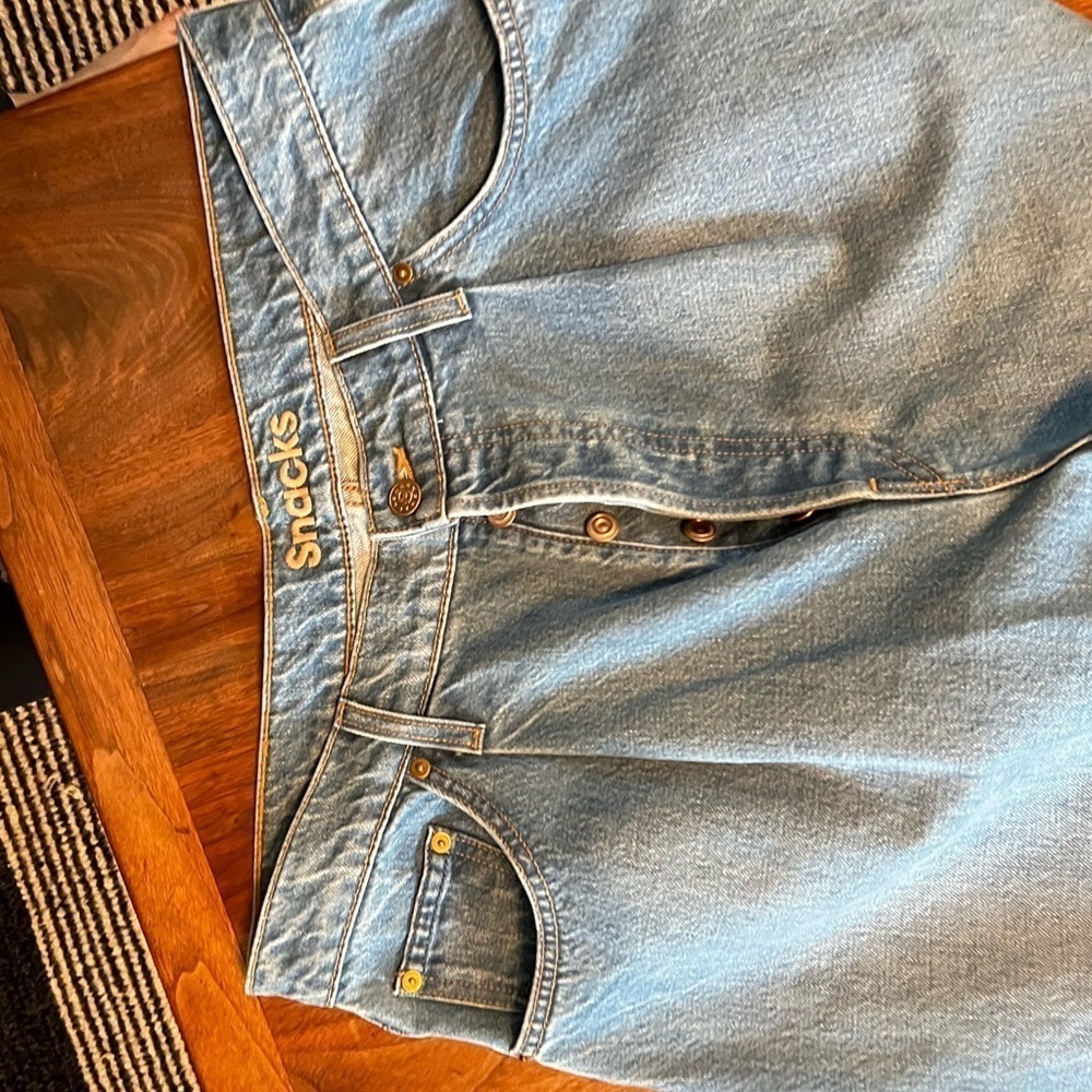 MOTHER
SNACKS! The Pleated Fun Dip Puddle Straight Leg Jeans - Picture 8 of 11